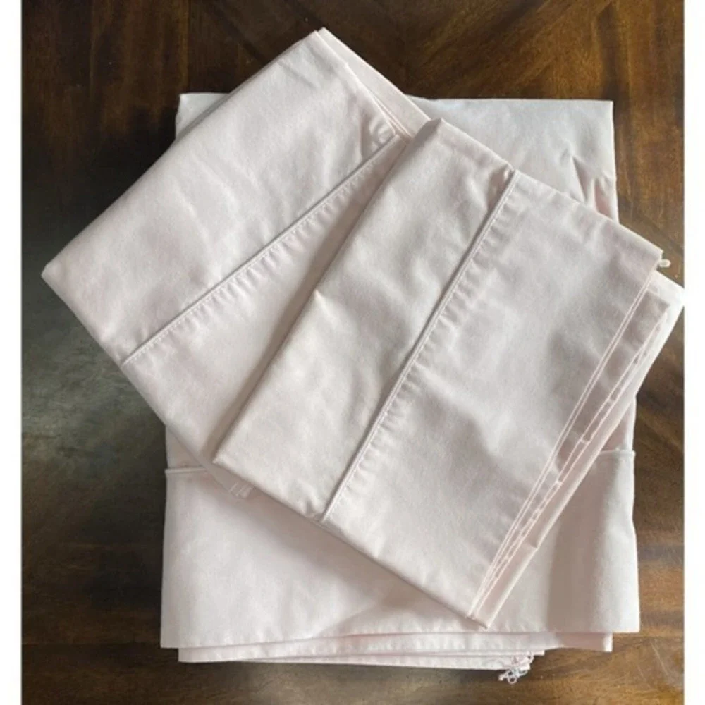 VINTAGE Martex - West Point Stevens Solid Light Pink Full Sheet Set- Rare‎ -HTF
